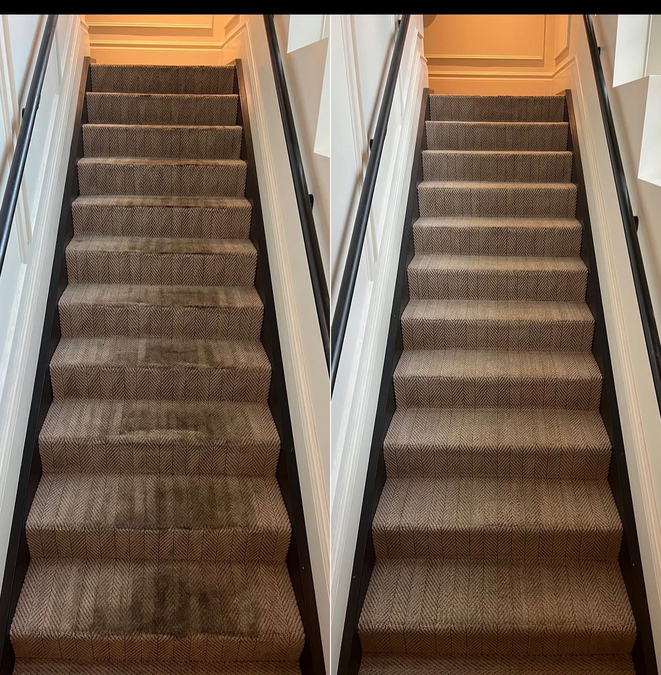 Before and after cleaning result